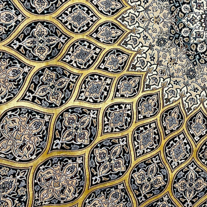 最高級ペルシャ絨毯（ナイン産）ハビビアン工房　303×218cm（FL-70364）