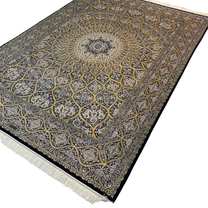 最高級ペルシャ絨毯（ナイン産）ハビビアン工房　303×218cm（FL-70364）