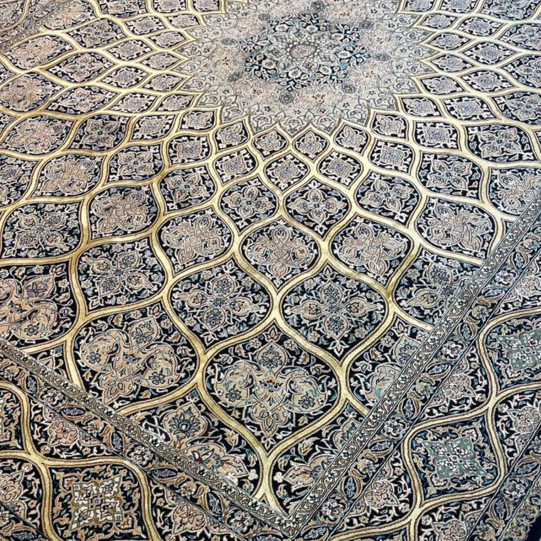 最高級ペルシャ絨毯（ナイン産）ハビビアン工房　303×218cm（FL-70364）