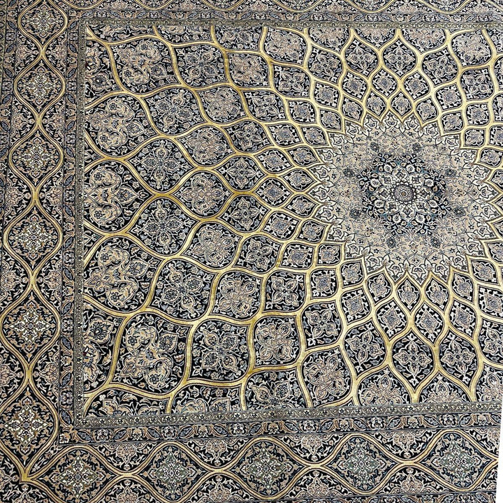 最高級ペルシャ絨毯（ナイン産）ハビビアン工房　303×218cm（FL-70364）