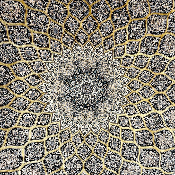 最高級ペルシャ絨毯（ナイン産）ハビビアン工房　303×218cm（FL-70364）