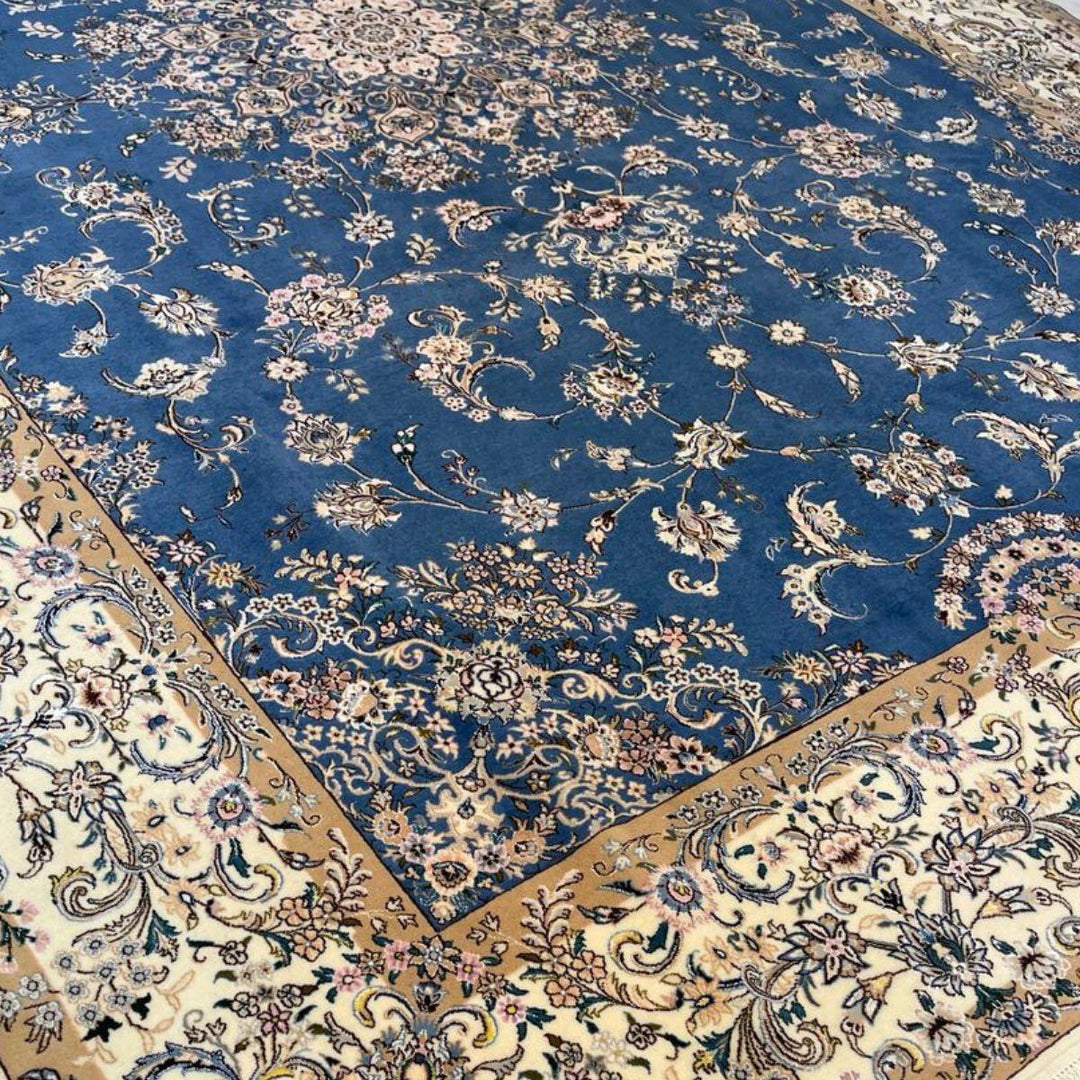 最高級ペルシャ絨毯（ナイン産）ハビビアン工房　314×216cm（FL-70365）