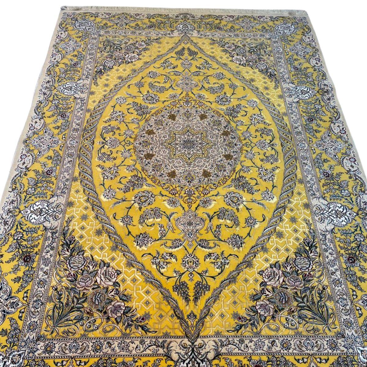 最高級ペルシャ絨毯 (ハビビアン工房) 301×205cm（FL-70370