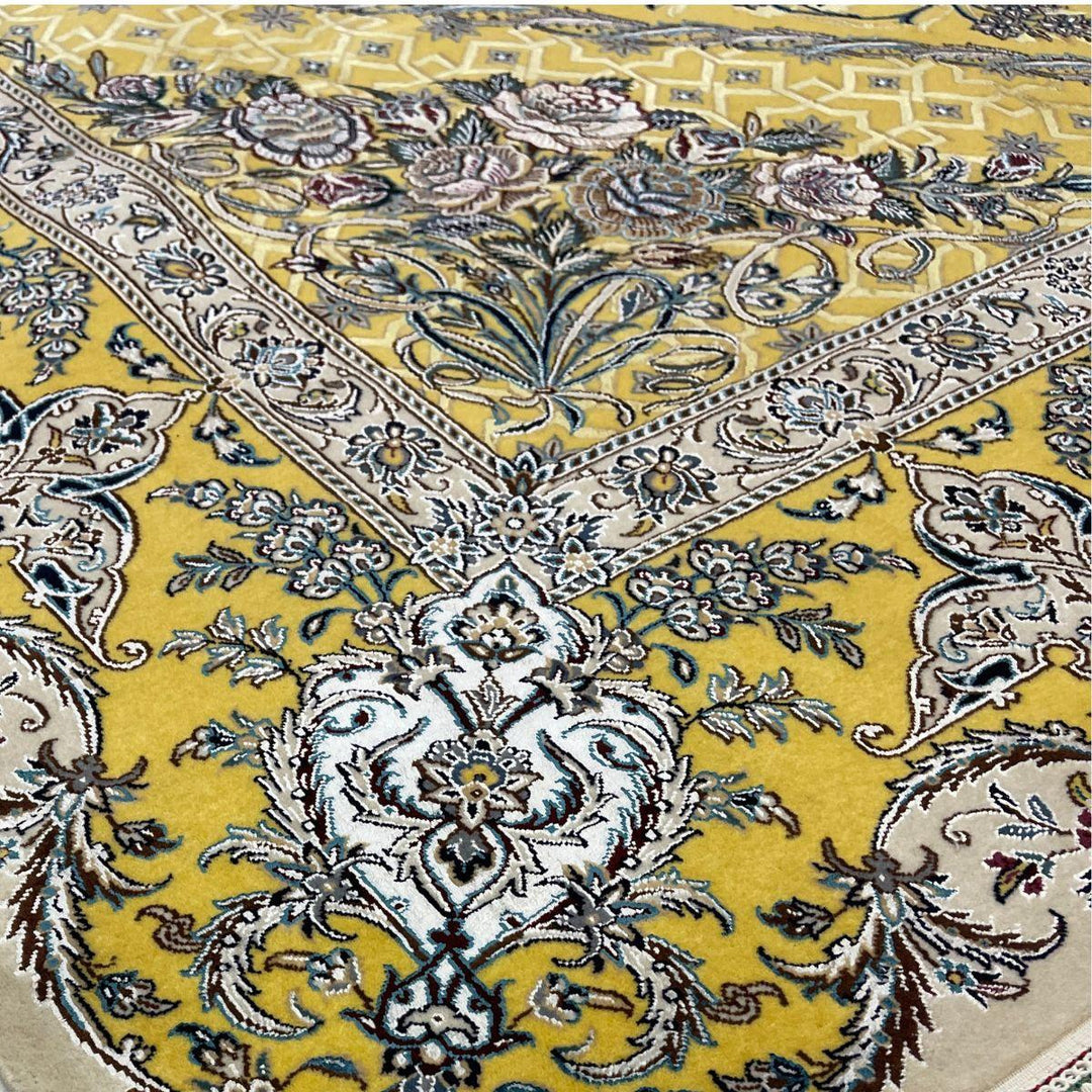 最高級ペルシャ絨毯（ナイン産）ハビビアン工房　301×205cm（FL-70370）