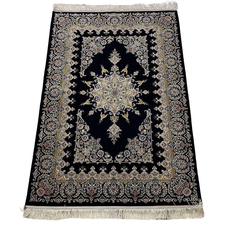 最高級ペルシャ絨毯（ナイン産）ハビビアン工房　162×111cm（FL-70374）