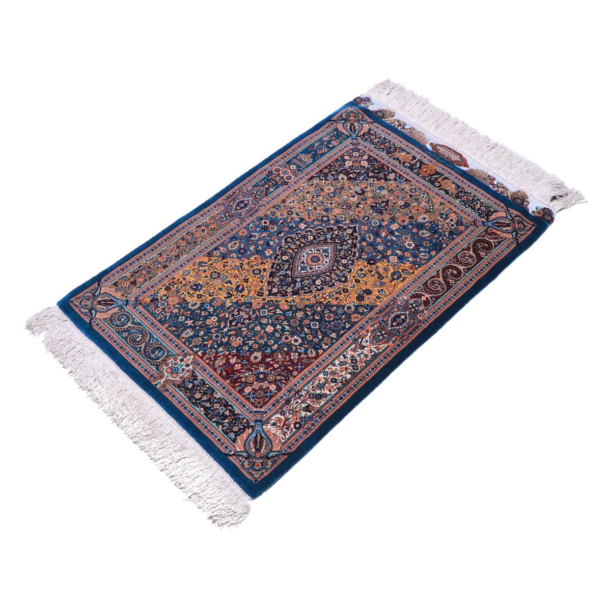 高級ペルシャ絨毯 (ジャムシーディー工房) 92×59cm（FN-70284