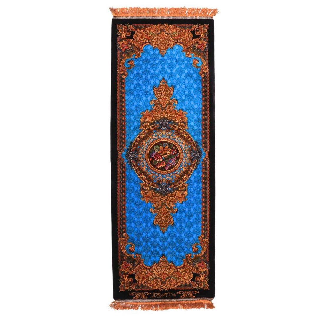 高級ペルシャ絨毯（シルク100％）サマディー工房　180番　122×46cm（FN-70317）