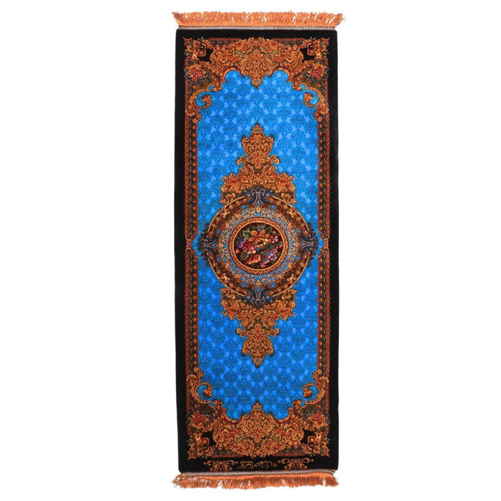 高級ペルシャ絨毯（シルク100％）サマディー工房　180番　122×46cm（FN-70317）