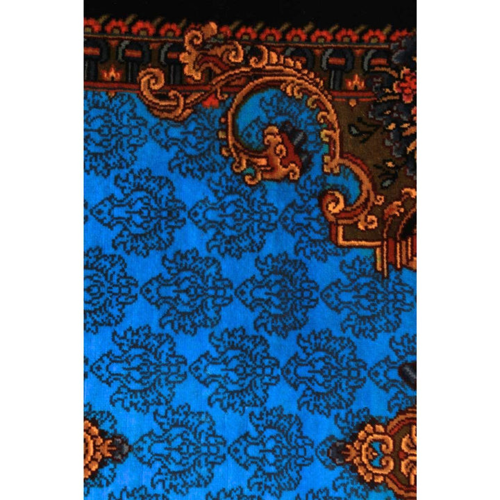 高級ペルシャ絨毯（シルク100％）サマディー工房　180番　122×46cm（FN-70317）