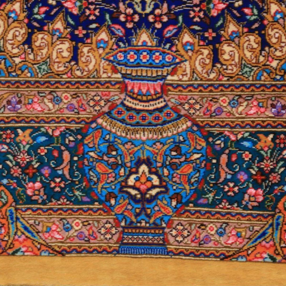 高級ペルシャ絨毯 (ジャムシーディー工房) 122×79cm（FN-70327