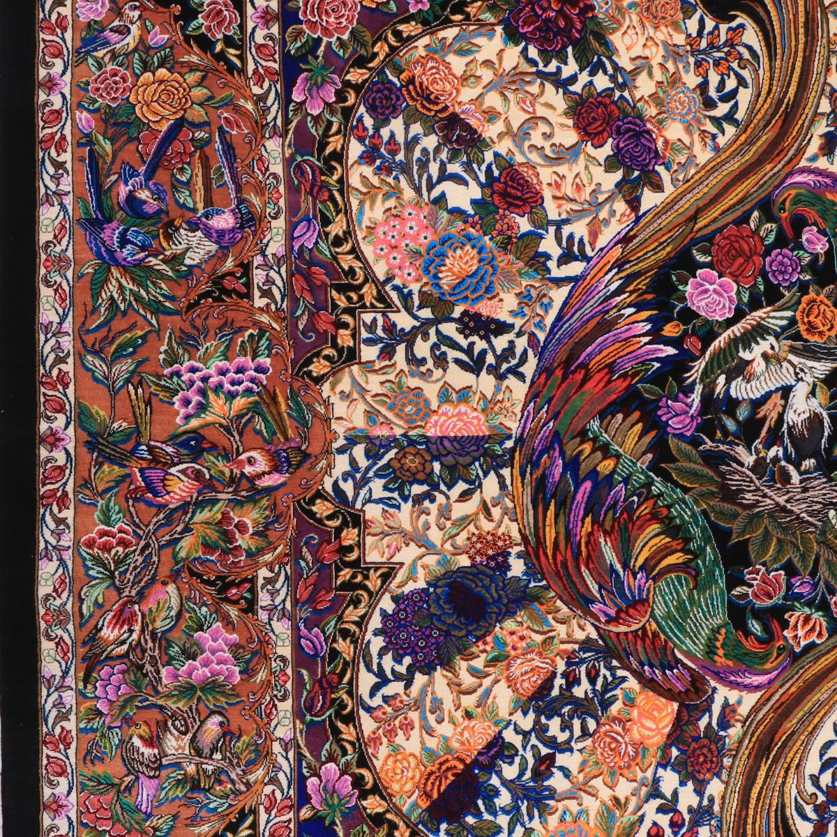 高級ペルシャ絨毯 (モハンマディー工房) 193×132cm（FN-70341