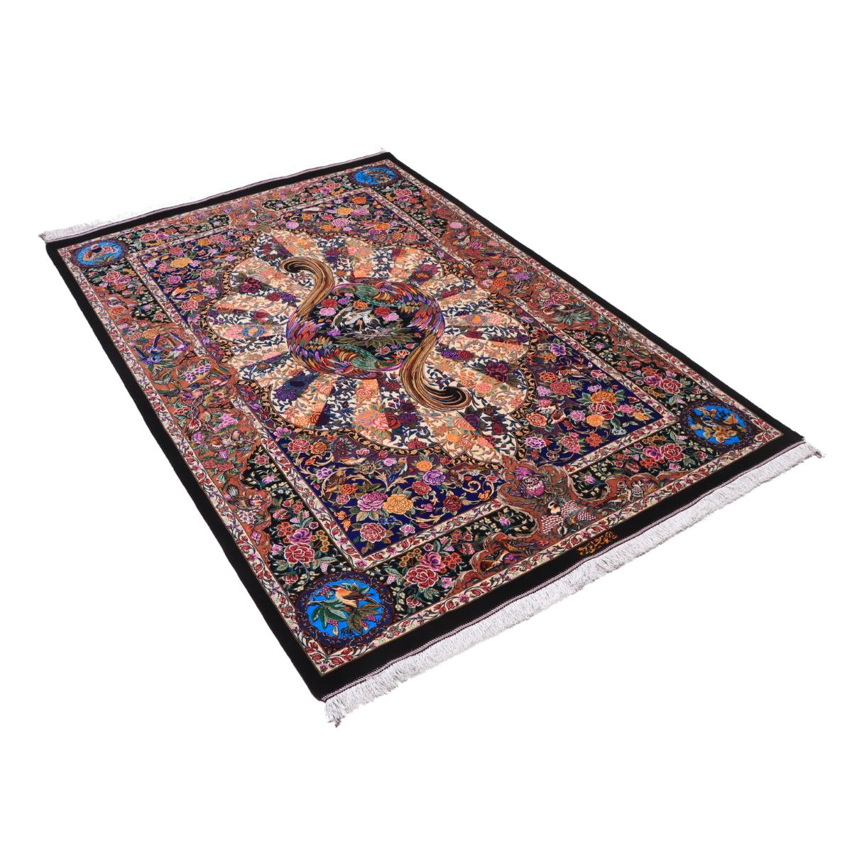 高級ペルシャ絨毯 (モハンマディー工房) 193×132cm（FN-70341