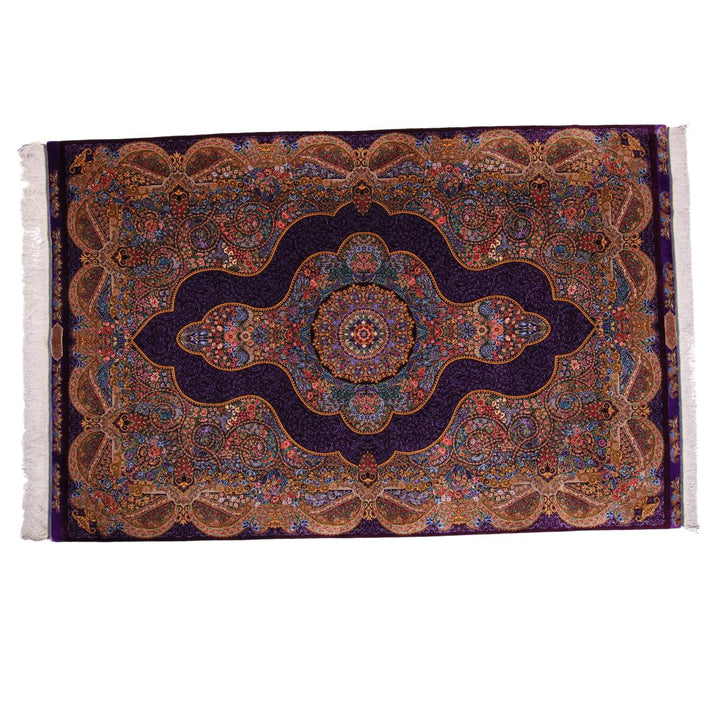 高級ペルシャ絨毯（シルク100％）マラーム工房　212×137cm（FN-70344）