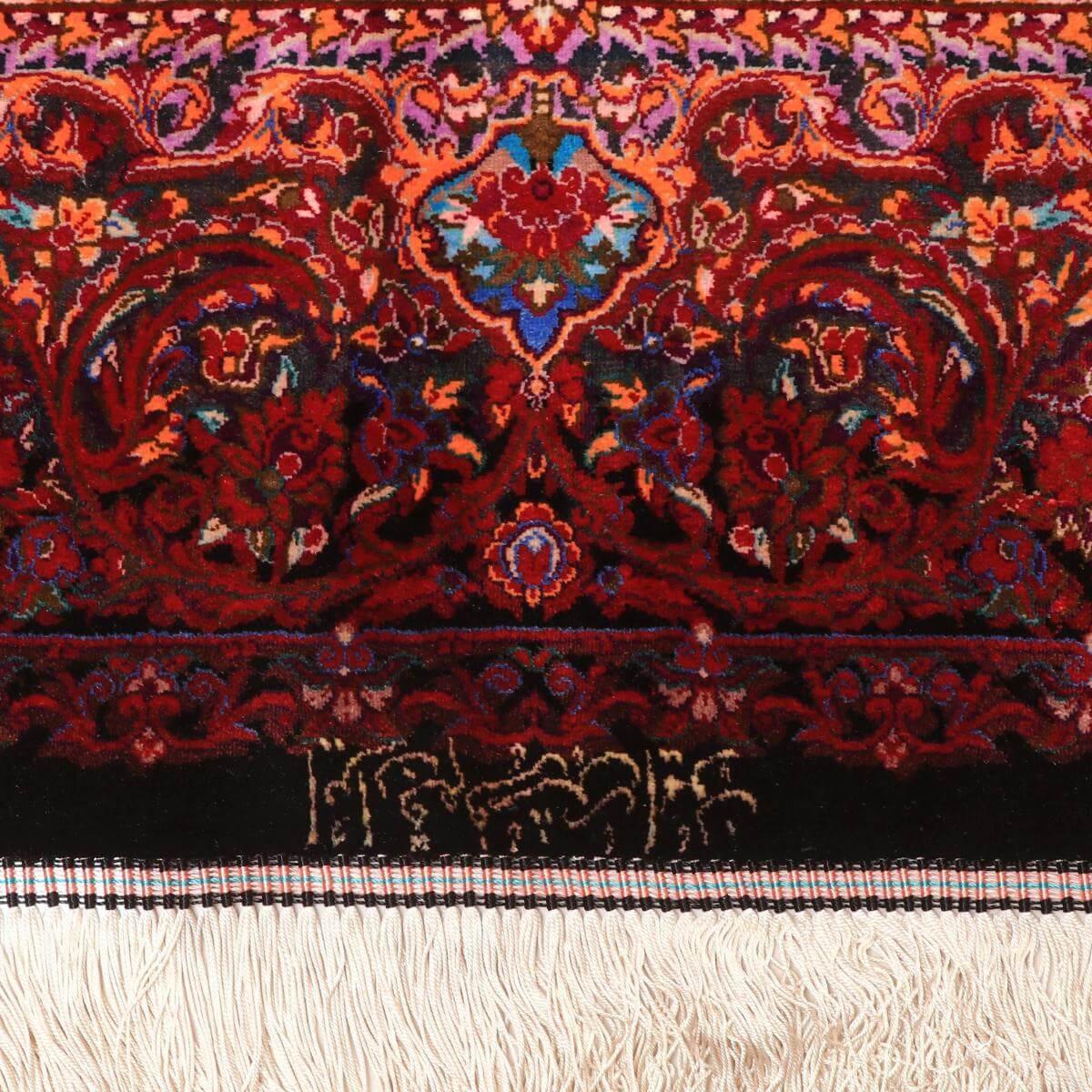 高級ペルシャ絨毯 (イラン・クム ファルシュ) 146×98cm（FN