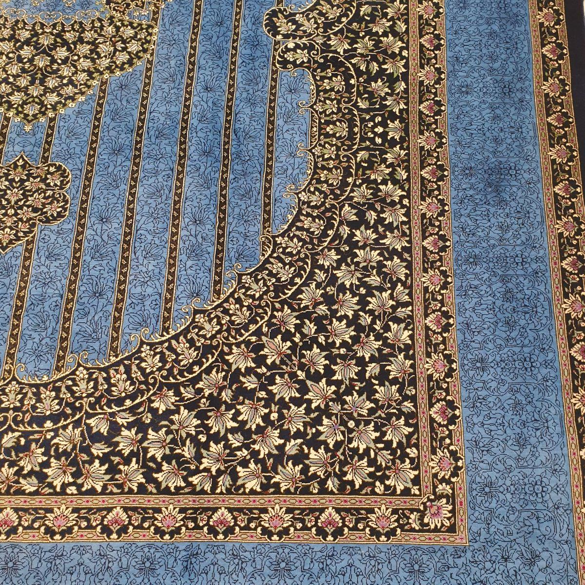 ペルシャ絨毯 (イランクム) 205×136cm（FN-70378） – ギャッベ