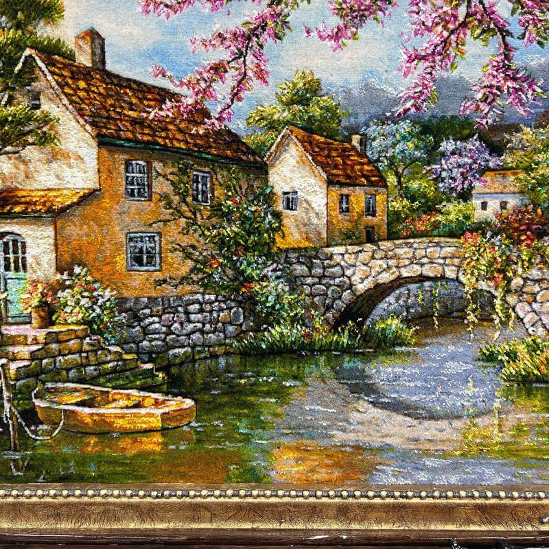 ペルシャ絨毯タブリーズ絵画 107×90cm（FP-6） – ギャッベ