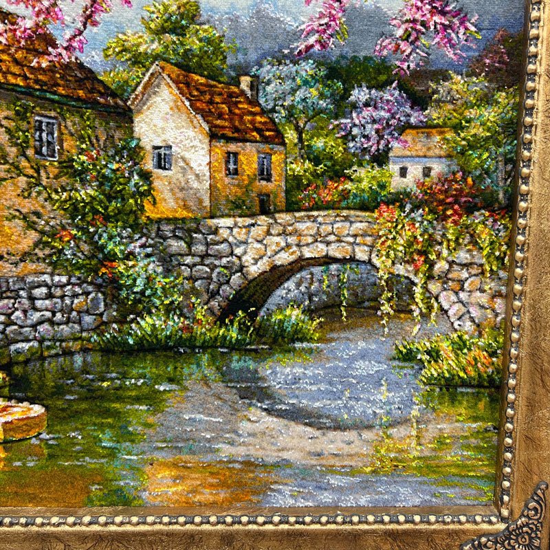 ペルシャ絨毯タブリーズ絵画 107×90cm（FP-6） – ギャッベ＆ペルシャ