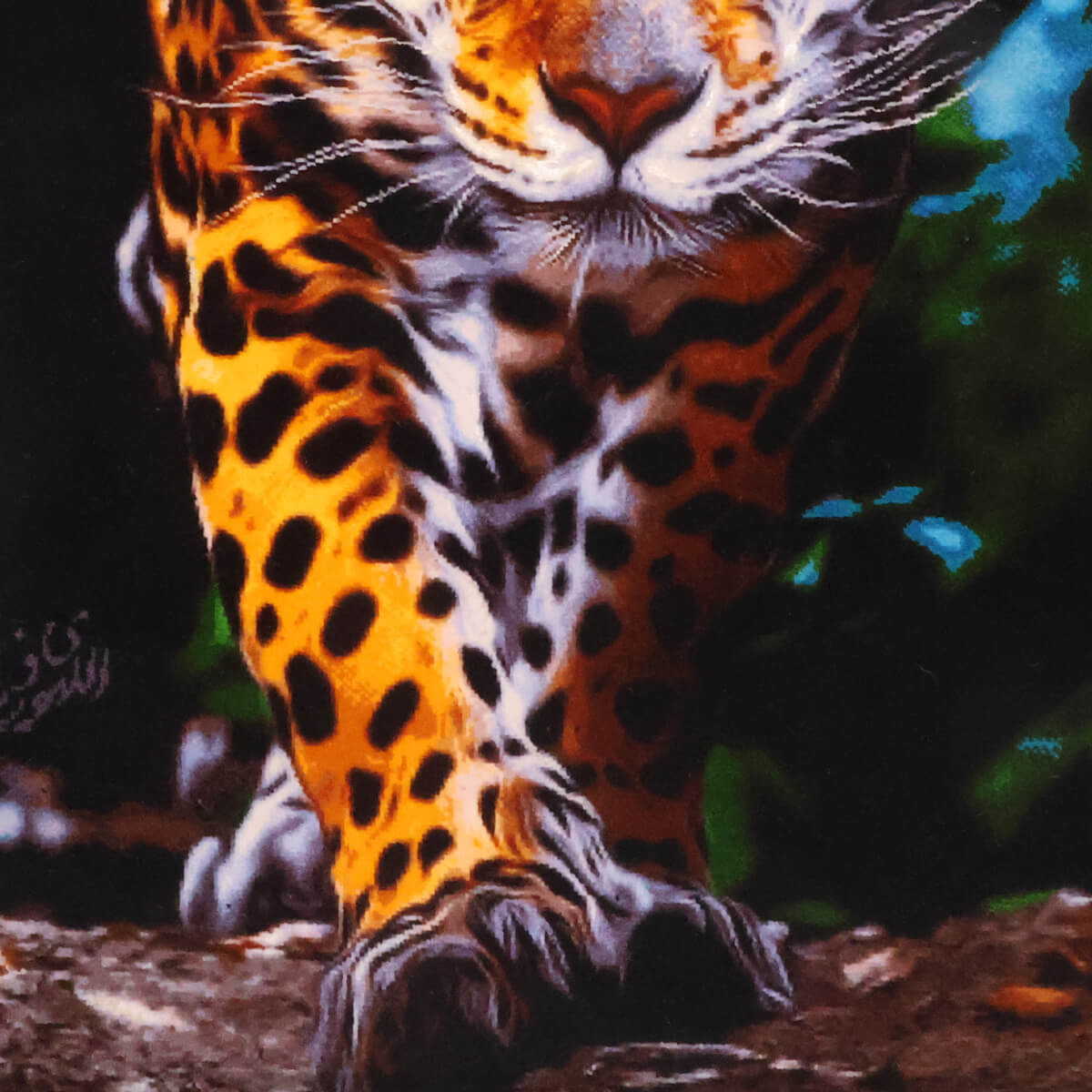 ペルシャ絨毯 タブリーズ産 絵画絨毯 107×87cm（FP-70255） – ギャッベ