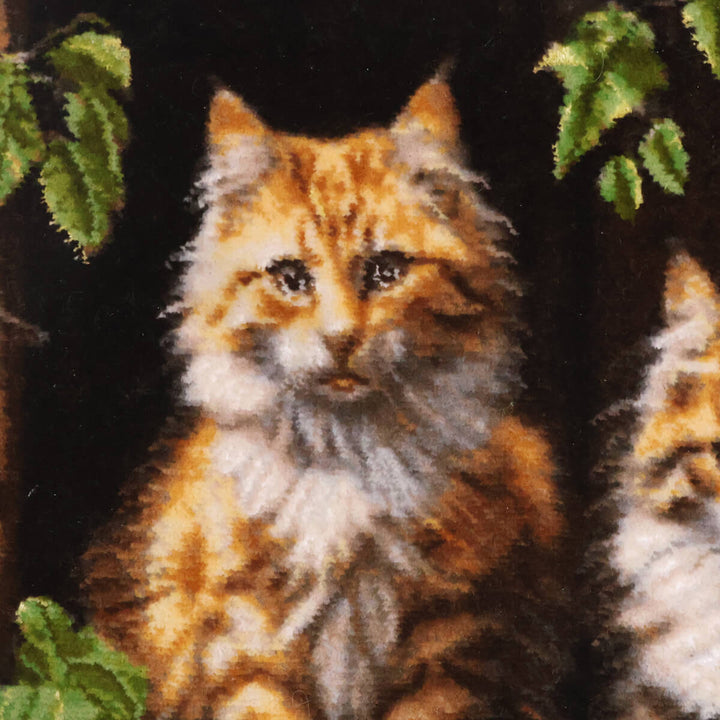 ペルシャ絨毯　タブリーズ産　絵画絨毯　78×61cm（FP-70256）