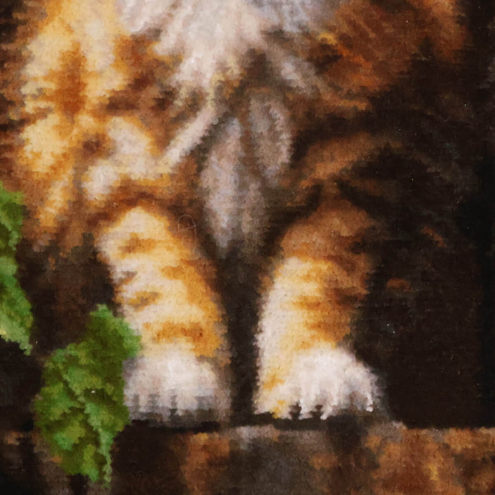 ペルシャ絨毯　タブリーズ産　絵画絨毯　78×61cm（FP-70256）