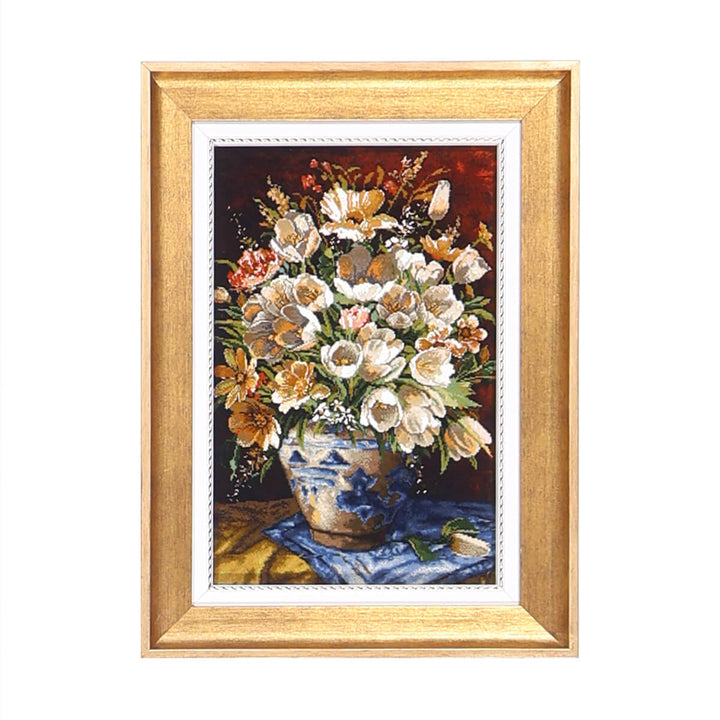 ペルシャ絨毯　タブリーズ産　絵画絨毯　72×53cm（FP-70258）