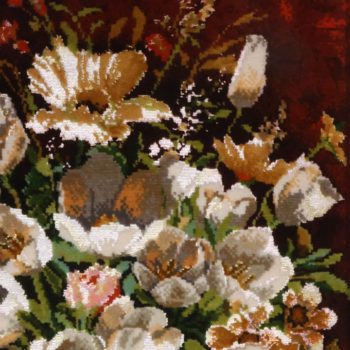 ペルシャ絨毯　タブリーズ産　絵画絨毯　72×53cm（FP-70258）