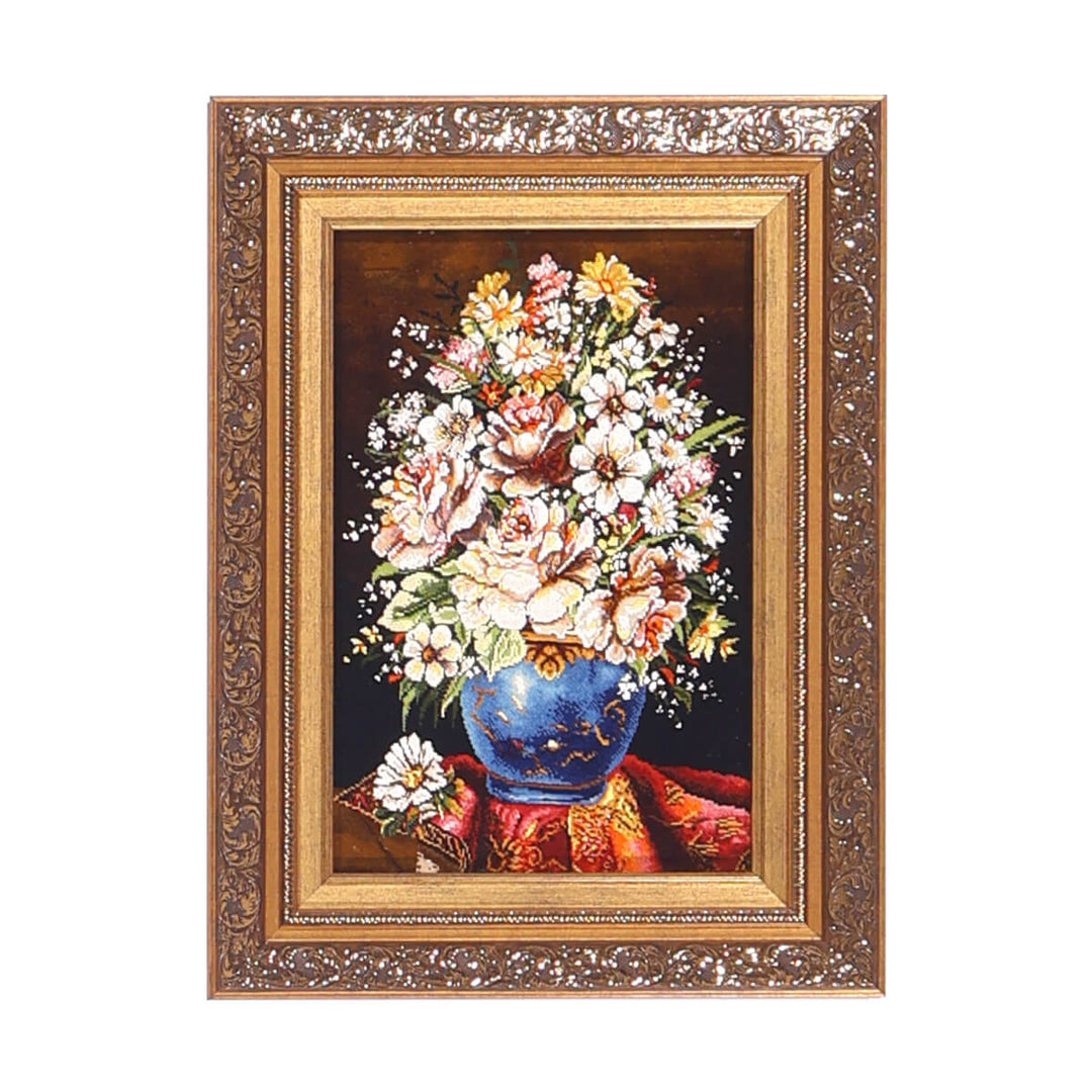 ペルシャ絨毯　タブリーズ産　絵画絨毯　73×55cm（FP-70259）