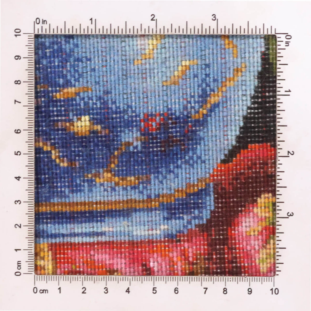 ペルシャ絨毯　タブリーズ産　絵画絨毯　73×55cm（FP-70259）