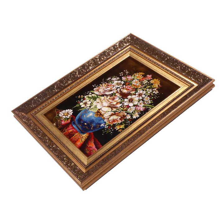 ペルシャ絨毯　タブリーズ産　絵画絨毯　73×55cm（FP-70259）