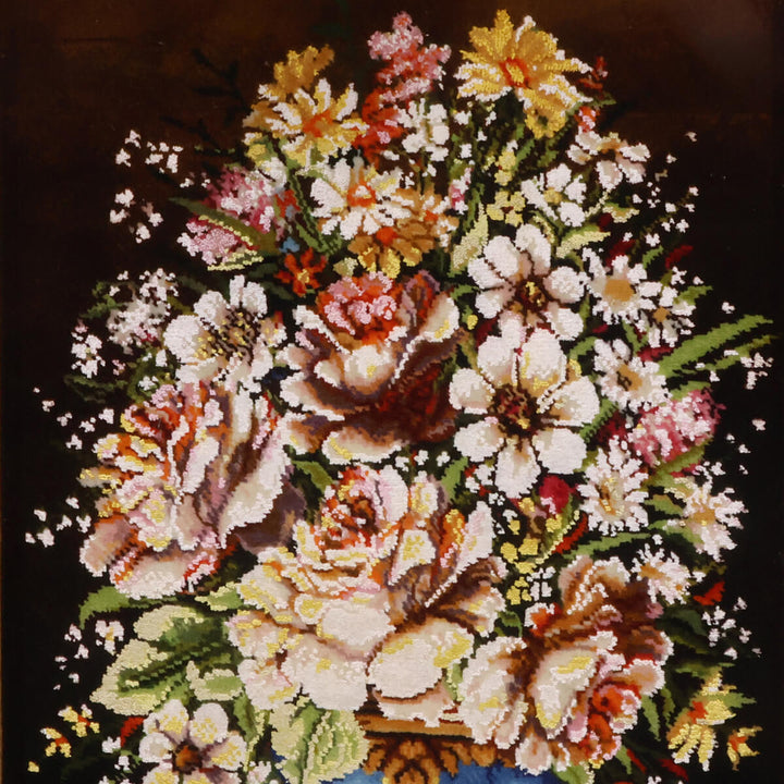 ペルシャ絨毯　タブリーズ産　絵画絨毯　73×55cm（FP-70259）