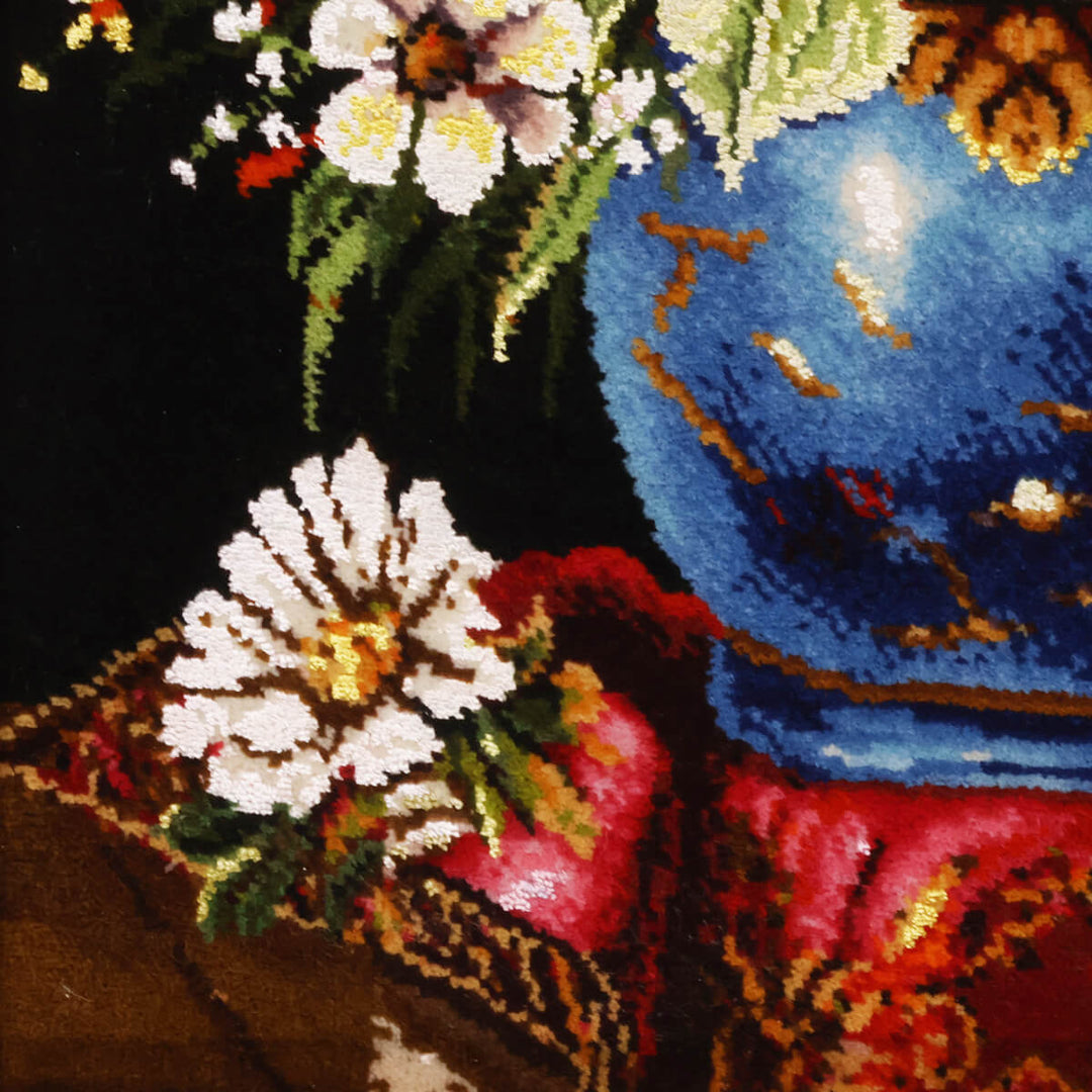 ペルシャ絨毯　タブリーズ産　絵画絨毯　73×55cm（FP-70259）