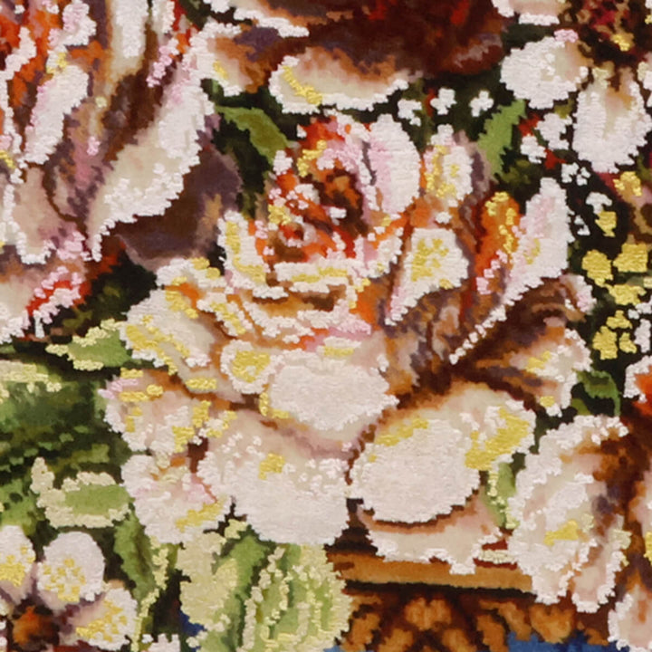 ペルシャ絨毯　タブリーズ産　絵画絨毯　73×55cm（FP-70259）