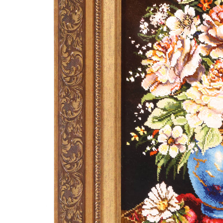 ペルシャ絨毯　タブリーズ産　絵画絨毯　73×55cm（FP-70259）