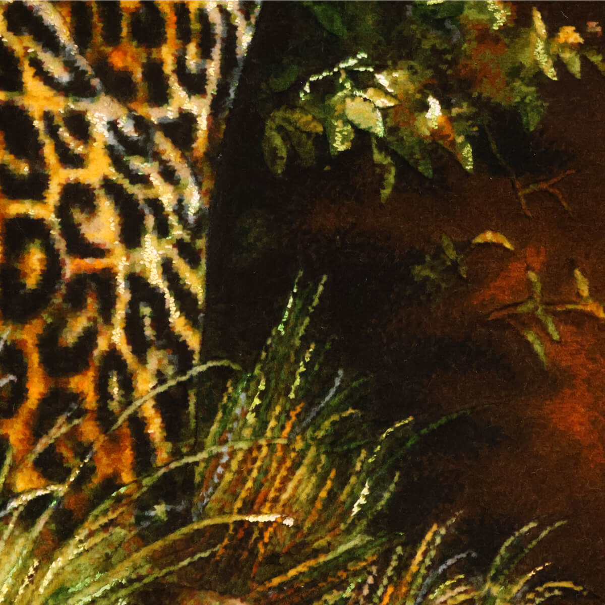 ペルシャ絨毯 タブリーズ産 絵画絨毯 85×66cm（FP-70260） – ギャッベ