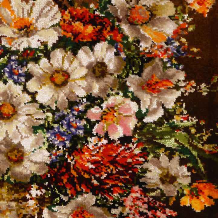 ペルシャ絨毯　タブリーズ産　絵画絨毯　78×58cm（FP-70261）