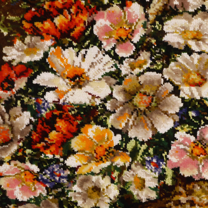 ペルシャ絨毯　タブリーズ産　絵画絨毯　78×58cm（FP-70261）
