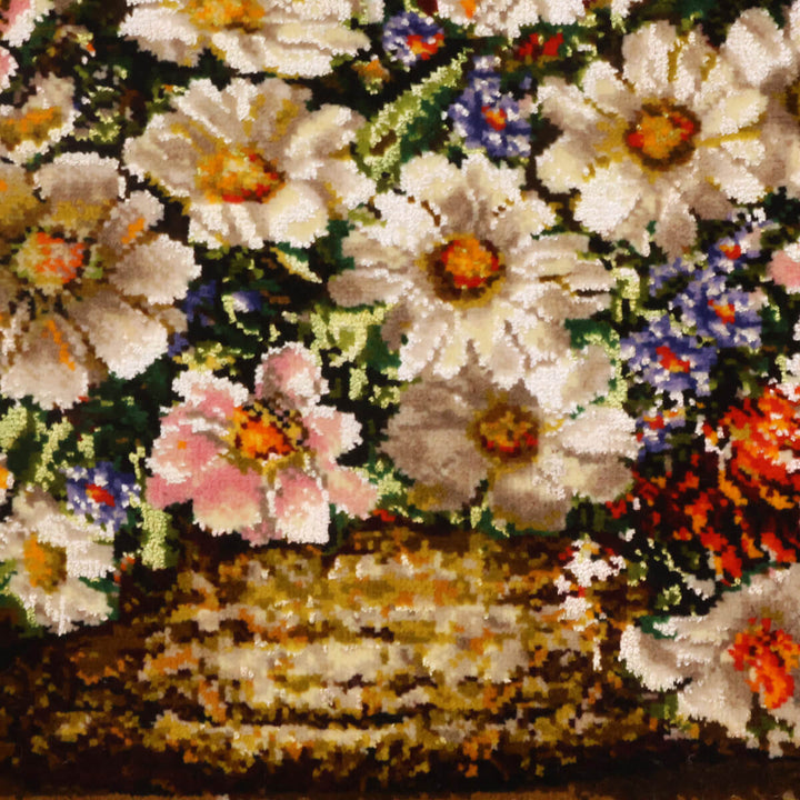 ペルシャ絨毯　タブリーズ産　絵画絨毯　78×58cm（FP-70261）