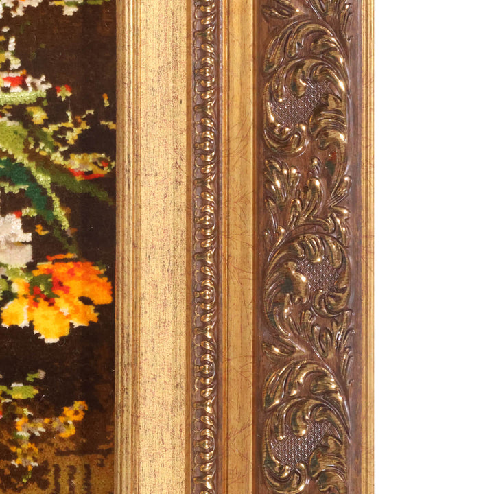 ペルシャ絨毯　タブリーズ産　絵画絨毯　78×58cm（FP-70261）