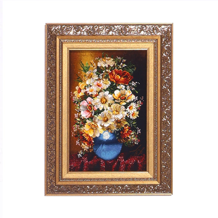 ペルシャ絨毯　タブリーズ産　絵画絨毯　70×53cm（FP-70262）