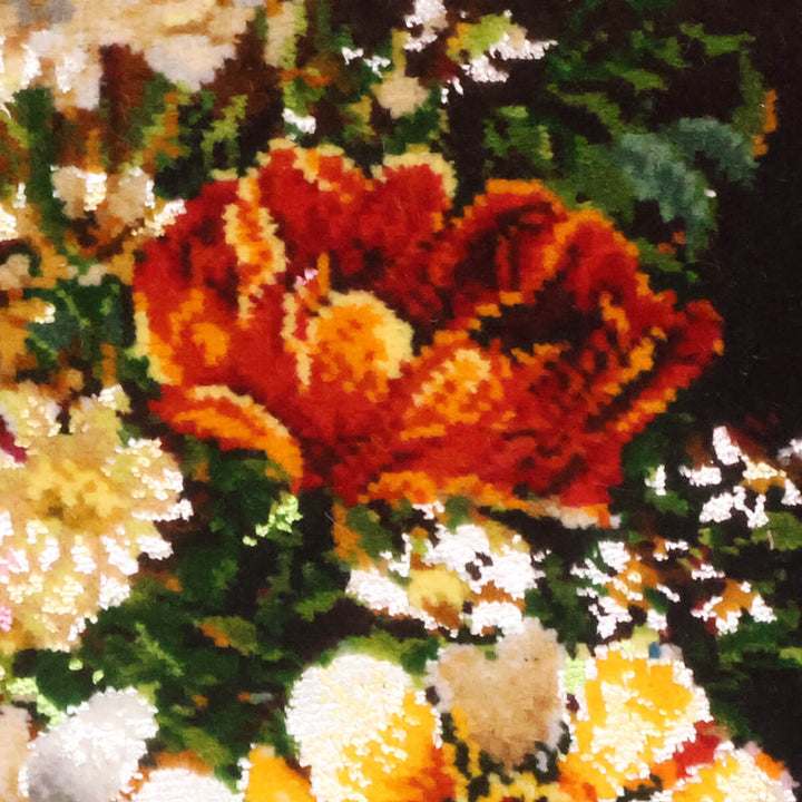 ペルシャ絨毯　タブリーズ産　絵画絨毯　70×53cm（FP-70262）