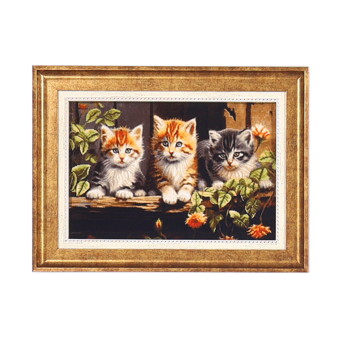 【美品】ペルシャ絨毯絵画　風景画　点画　サイン入り　大 美品】ペルシャ絨毯絵画 風景画 点画 サイン入り 大 - メルカリ