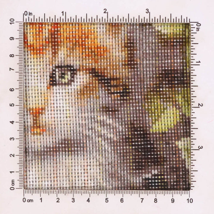 ペルシャ絨毯　タブリーズ産　絵画絨毯　75×57cm（FP-70263）
