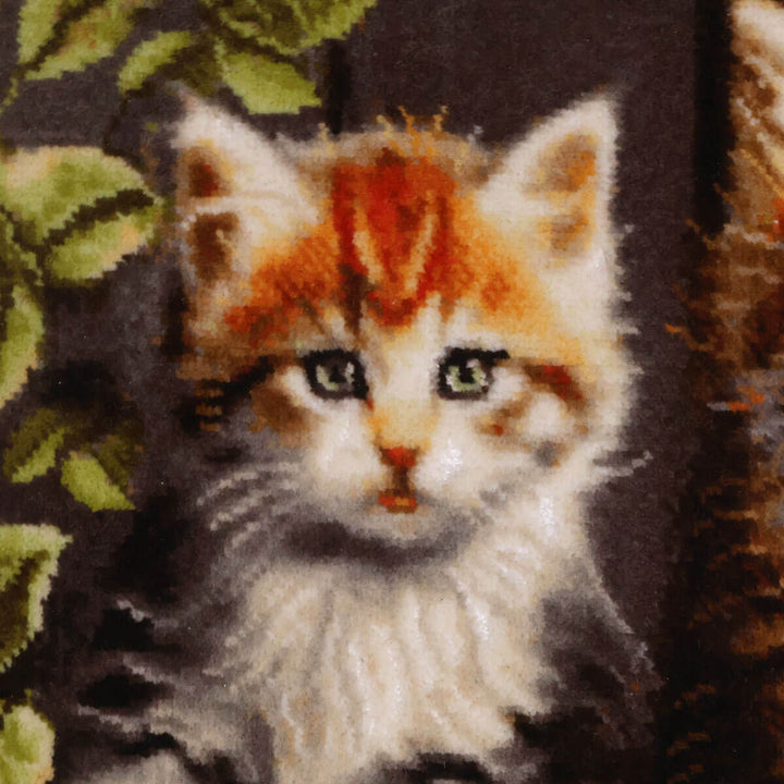 ペルシャ絨毯　タブリーズ産　絵画絨毯　75×57cm（FP-70263）