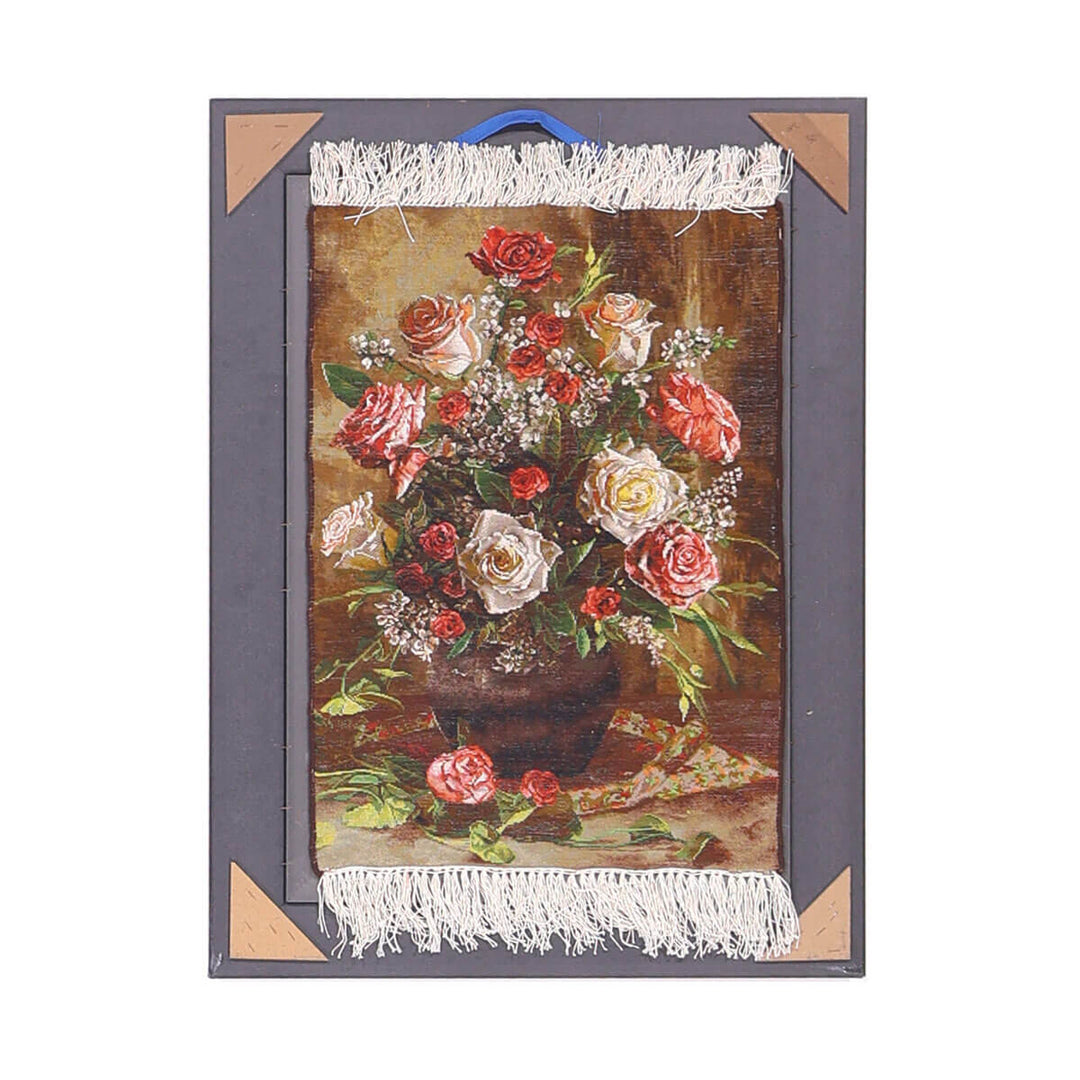 ペルシャ絨毯　タブリーズ産　絵画絨毯　91×68cm（FP-70264）