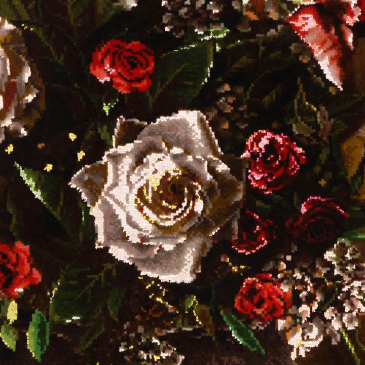 ペルシャ絨毯　タブリーズ産　絵画絨毯　91×68cm（FP-70264）