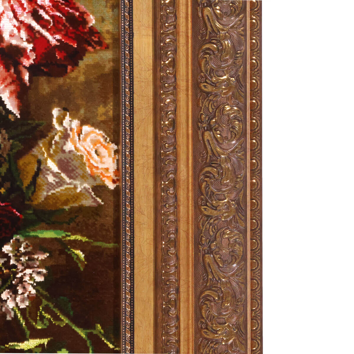 手織りペルシャ絨毯　タブリーズ産絨毯絵画　ウール&シルク 手織りペルシャ絨毯 タブリーズ産絨毯絵画 ウール&シルク ペルシャ絨毯