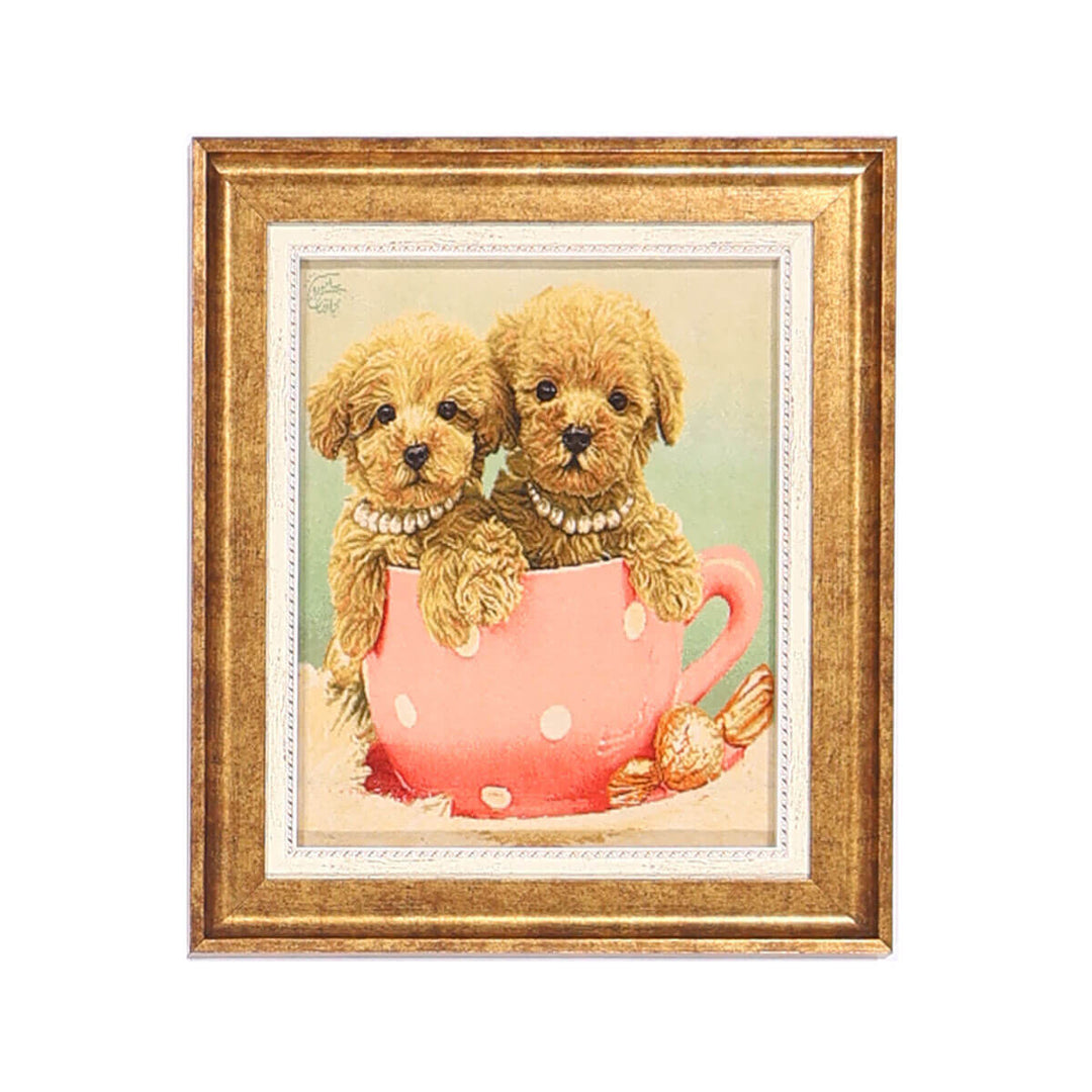ペルシャ絨毯　タブリーズ産　絵画絨毯　67×58cm（FP-70265）