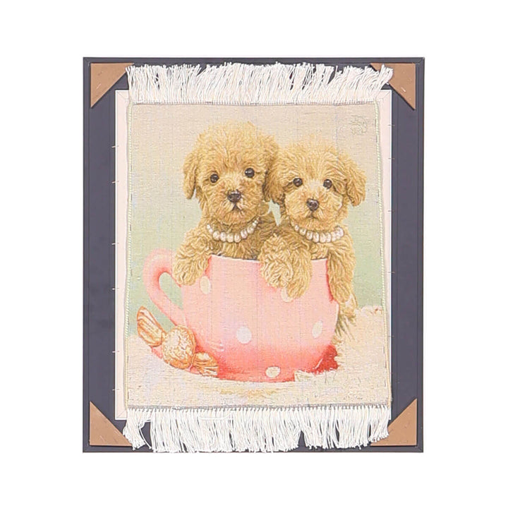 ペルシャ絨毯　タブリーズ産　絵画絨毯　67×58cm（FP-70265）