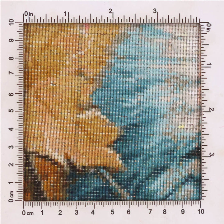 ペルシャ絨毯　タブリーズ産　絵画絨毯　80×59cm（FP-70266）