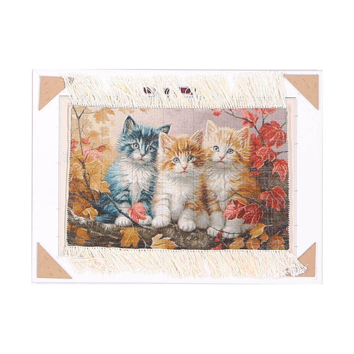 ペルシャ絨毯　タブリーズ産　絵画絨毯　80×59cm（FP-70266）